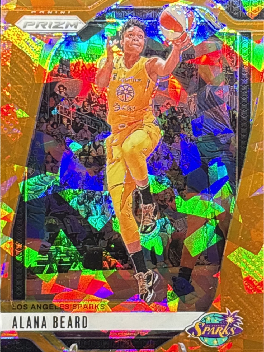 Panini Prizm Alana Beard Los Angeles Sparks Gold Shimmer Prizm Basketball Card